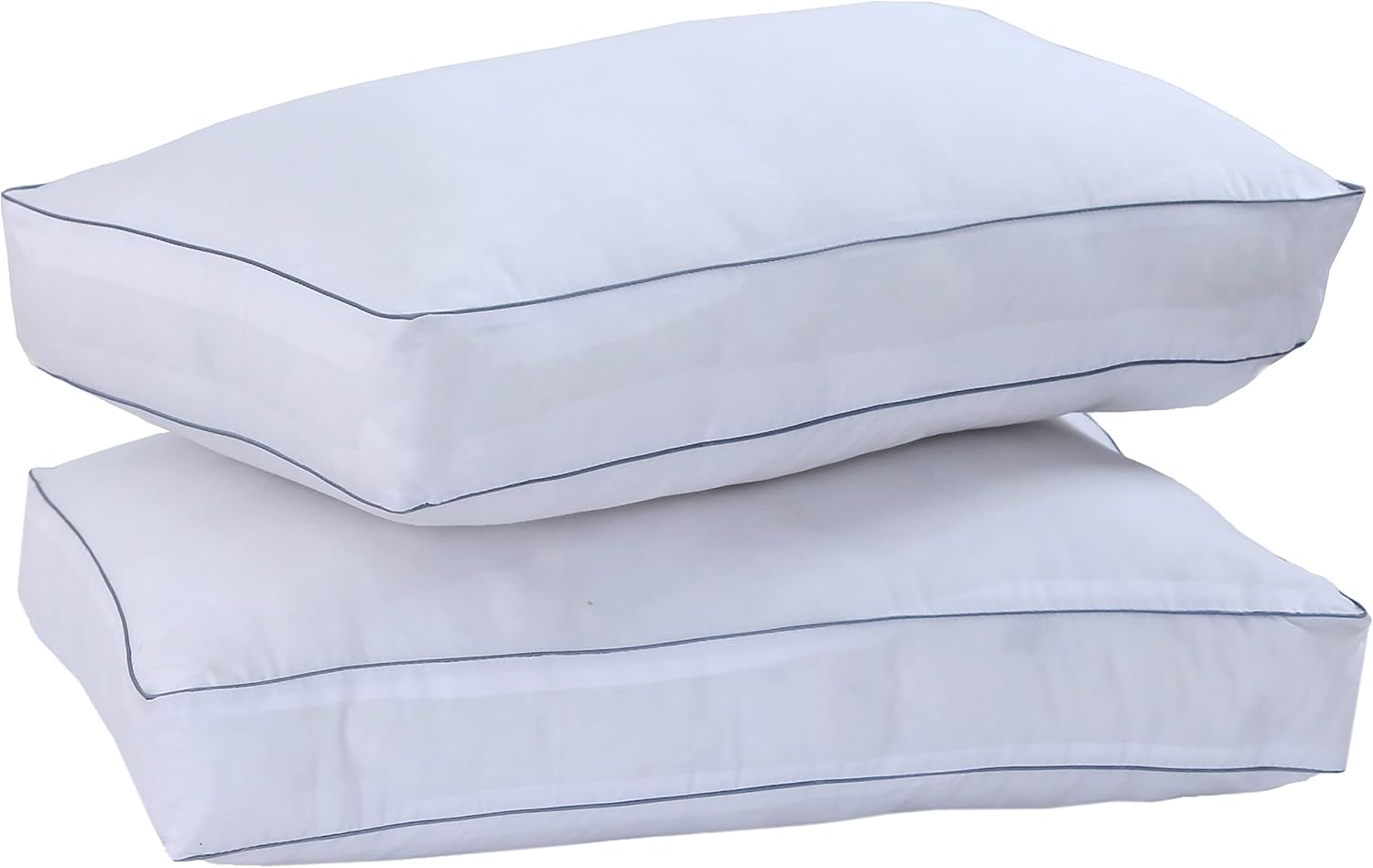 10cm Box Egyptian Cotton Pillow with Down Alternative Filling Designed for Side Sleeper - Pack of 2