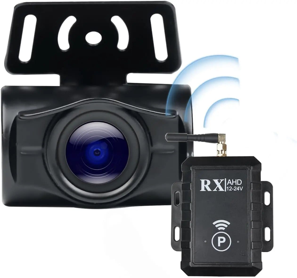 ATOTO WRC-HD10LR Cámara de Marcha Atrás Inalámbrica – Gran Angular de 140°, AHD 720P, Visión Nocturna, Señal Estable para Coche, SUV y Camión
