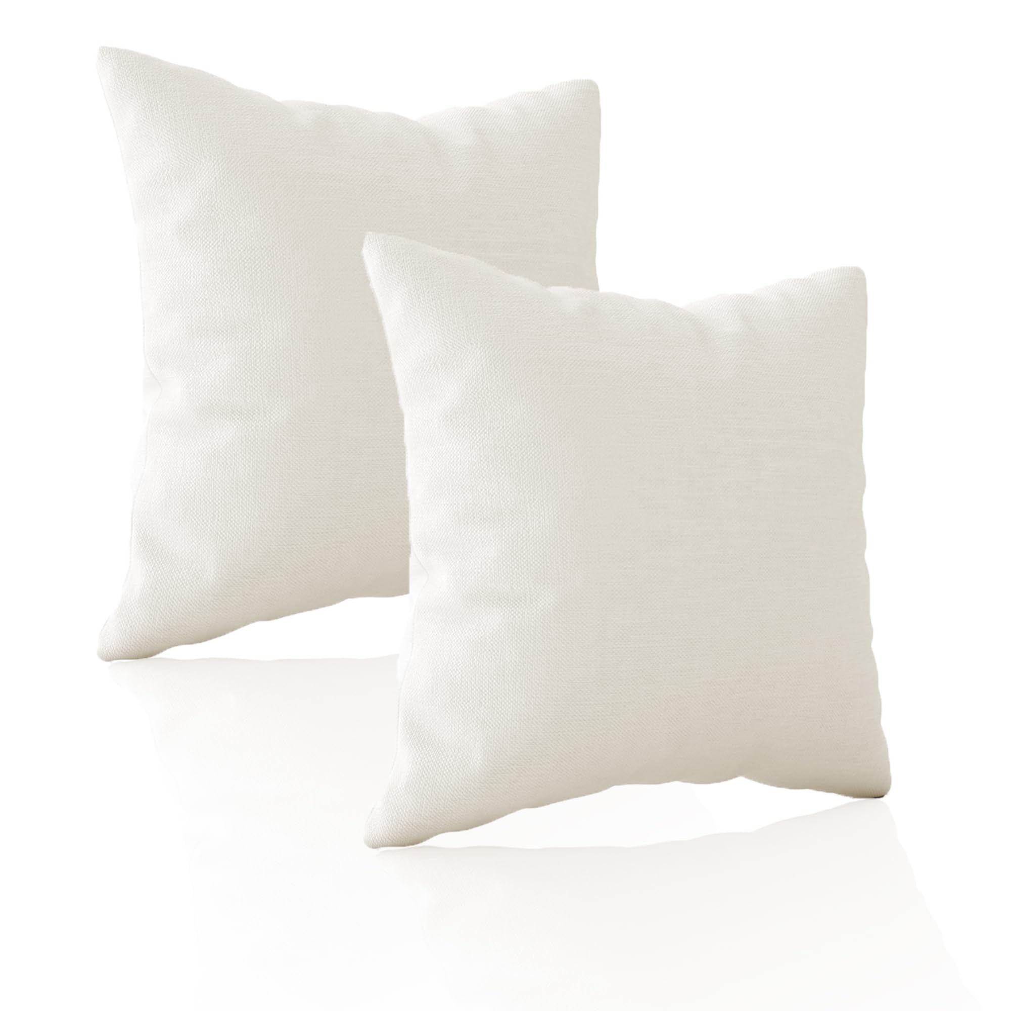 Duck Feather 100% Cushion Inserts for Home Decor (Pack of 2) - 20"x20"