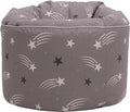 Indoor Round Bean Bag Chair Kids Playing Beanbag Seat Printed Pouffes - Shooting Stars