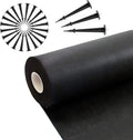 Anti-Unkrautvlies, Agrotextil , Schwarz 50g/m2, 0,8 x10-100, mit Erdanker - 0.8x100m inkl. 200 Erdanker