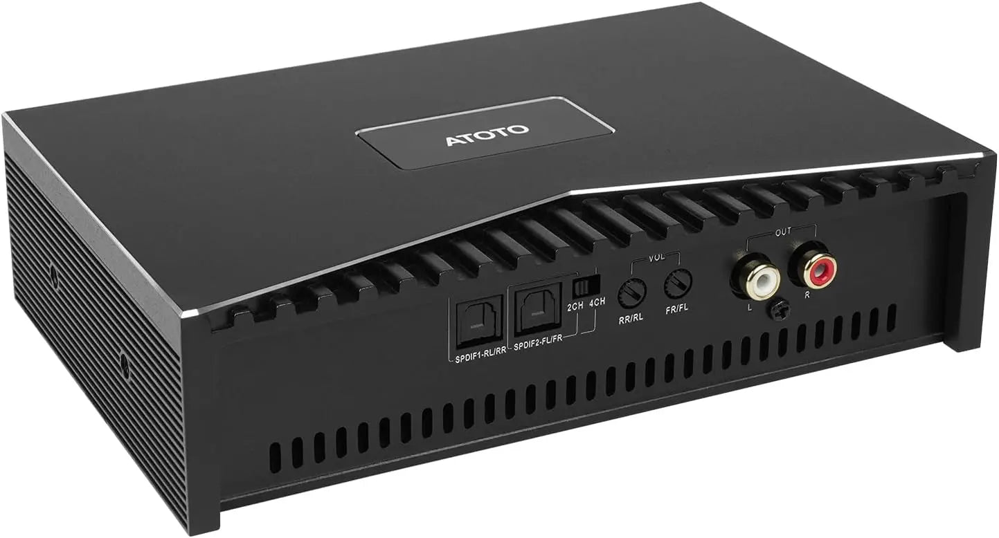 ATOTO CA-AEC03 4-Ch Car Amp - 55Wx4 RMS, Class D, SPDIF, 4-8 Ohm, for A5/A6/F7/S8/X10 (Not P5/P8/P9)