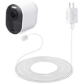 Wasserstein Magnetic Charging Cable for Arlo Ultra / Ultra 2 & Pro 3 / Pro 4| Weatherproof - White / 16ft/4.8m / 1 Pack