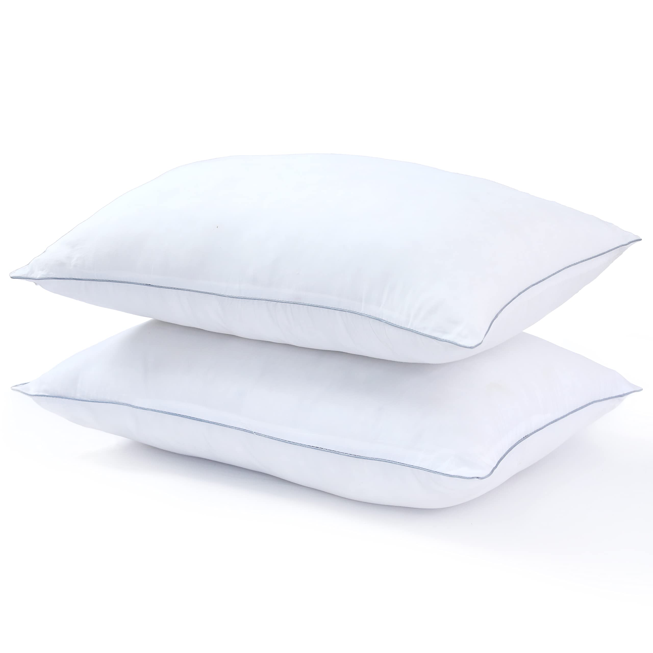 Egyptian Cotton Bed Pillow Extra Soft Filling for The Best Sleep - Pack of 2