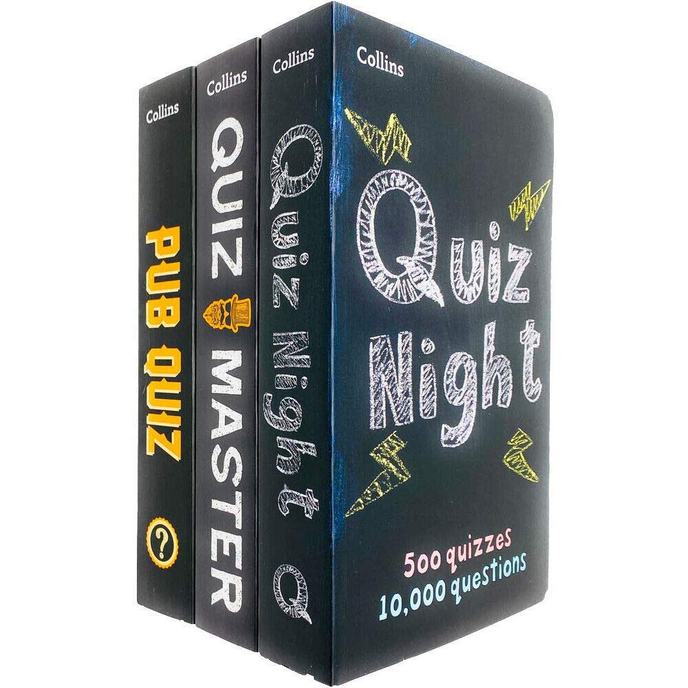 Collins Quiz Night, Collins Quiz Master, Collins Pub Quiz 3 Book Set