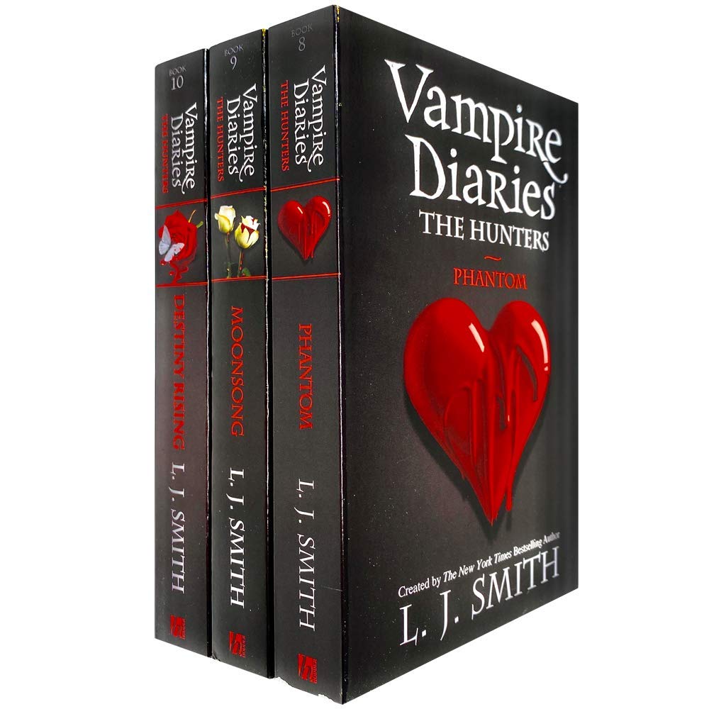 Vampire Diaries The Hunters Collection Books 8-10 Set by L. J. Smith Phantom,Moonsong