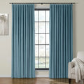 Velmor Velvet Drapes Pleated - Sky Blue MJ11-63