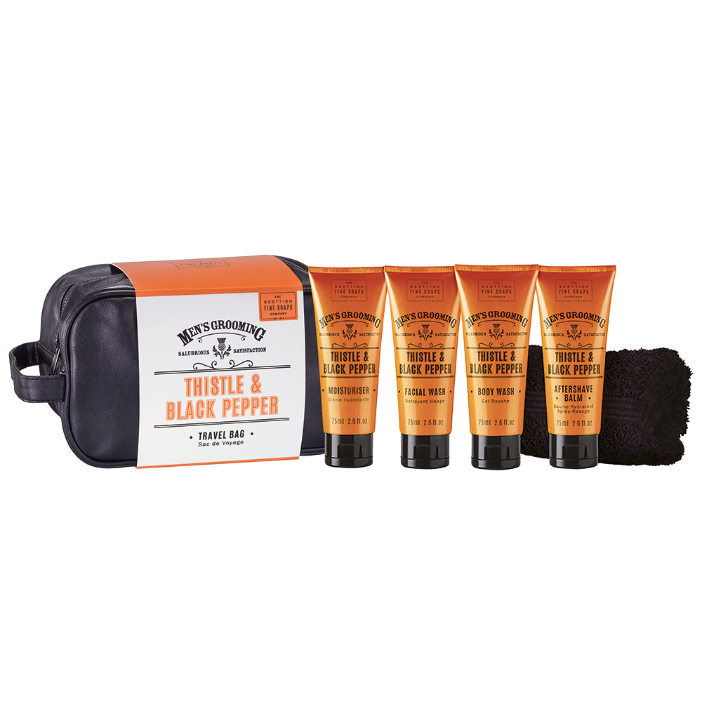 Thistle & Black Pepper Travel Bag - 4 x 75ml