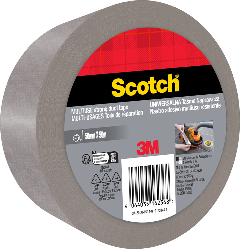 3M Gewebeklebeband, 50 mm x 50 m, schwarz