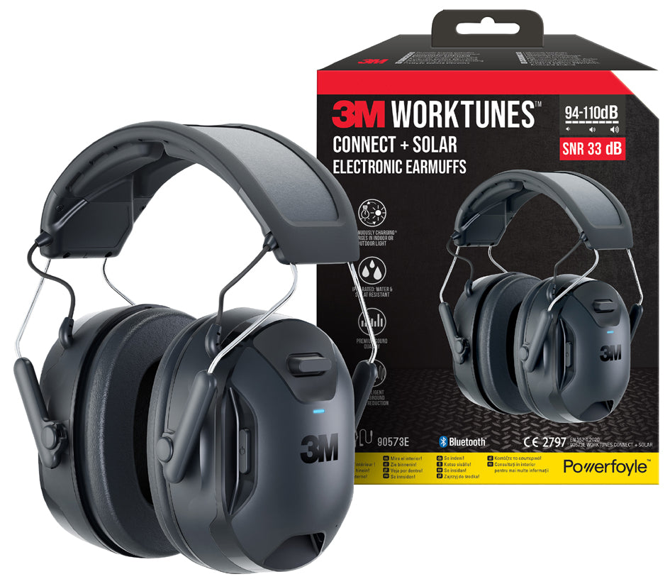 3M WorkTunes Kabelloser Kapsel-Gehörschutz Connect & Solar
