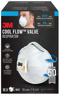 3M Atemschutzmaske Cool Flow 8822, FFP2, mit Ventil, 3er