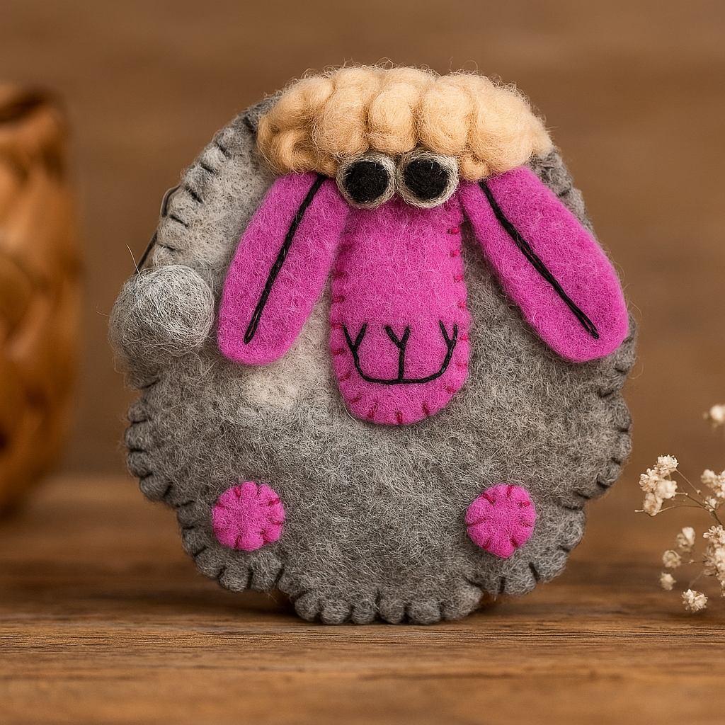 Zipper Pouch Happy Sheep Assorted