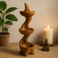 Teak 3 Bowl Stand 50cm