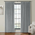 Velmor Velvet Drapes Pleated - Grey MJ11-67
