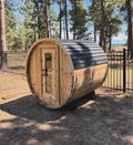 The Sweat Barrel (2-6 Person) - Large (4 Person) / Harvia 6kw KIP Built In Controls / No Roof Kit