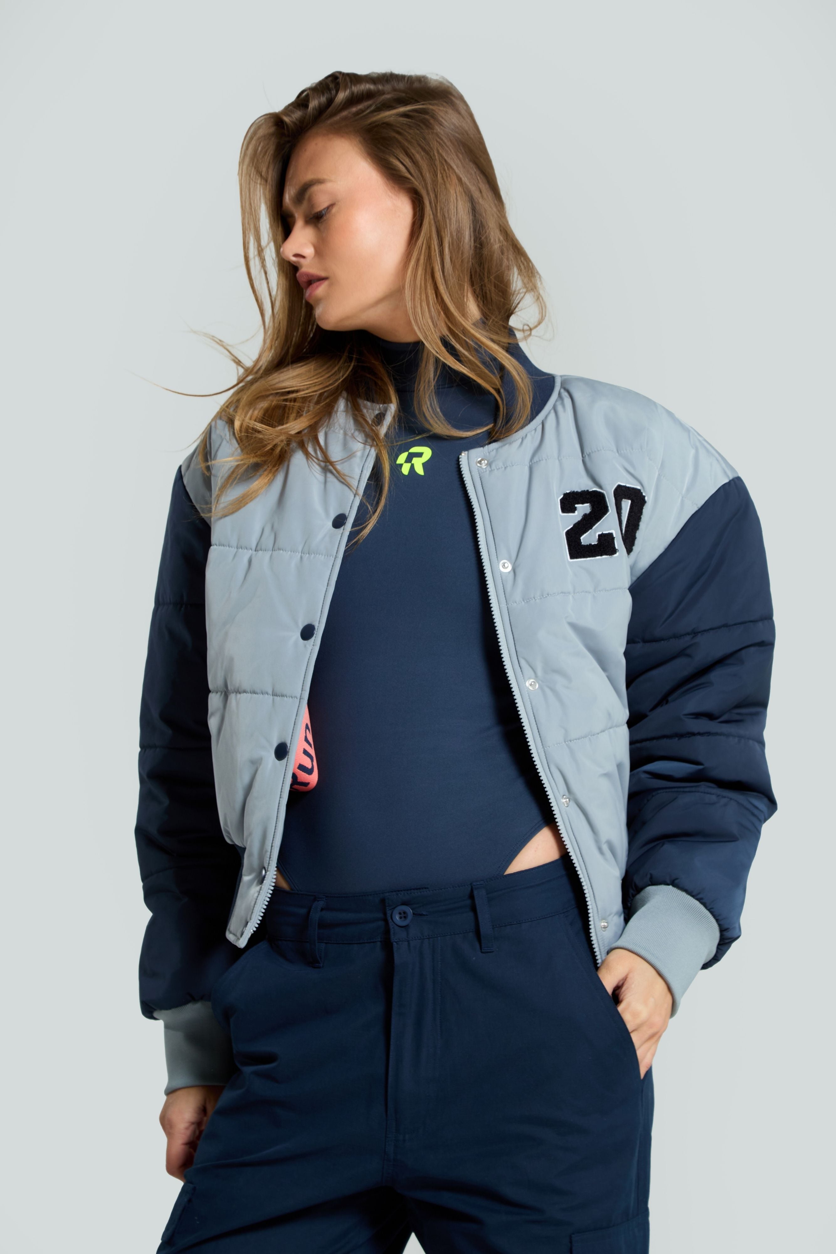 Varsity Jacket - Urban Fusion - Grey / S
