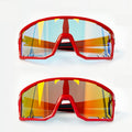 Cycling Glasses Vibel, Color Changing, Bonus Polarizer - Red frame red lenses