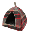 Camden Pyramid Bed (40x40x40cm) Red Check - Default Title