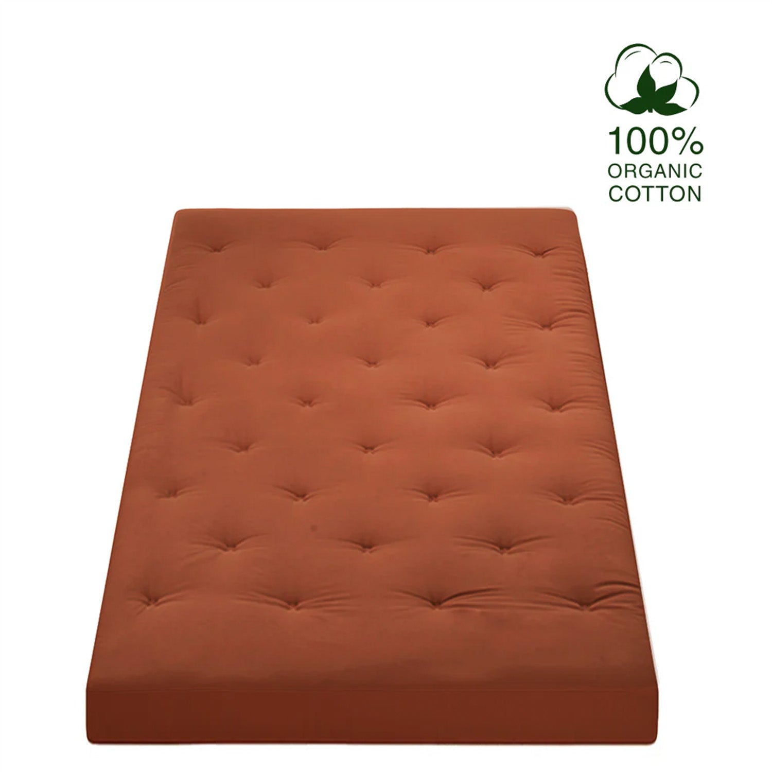 Classic Floor Mattress - Cinnamon / KING:80"L x 76"W / Premium (6 IN)-removable cover