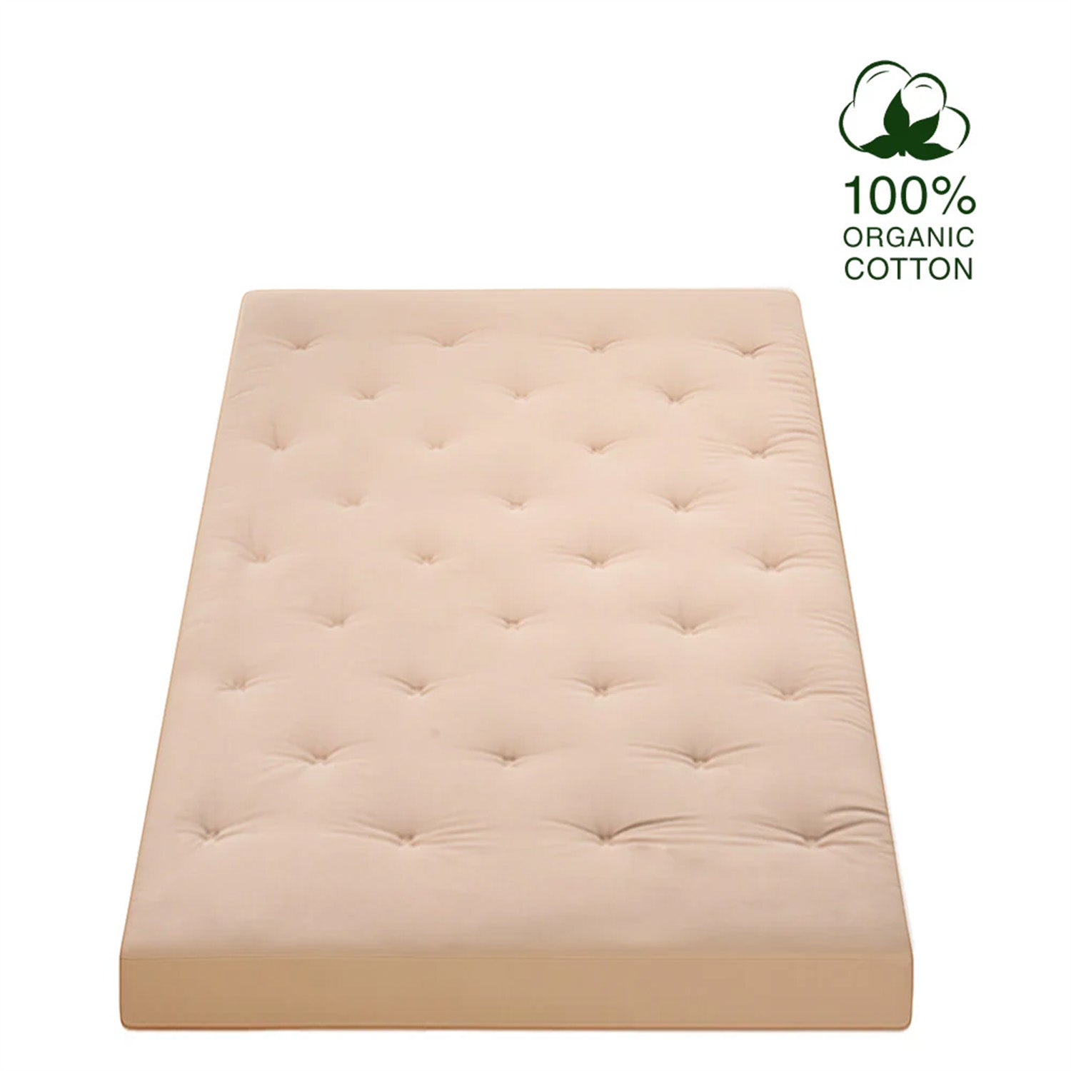 Classic Floor Mattress - Khaki / KING:80"L x 76"W / Premium (6 IN)-removable cover