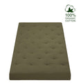 Classic Floor Mattress - Olive Green / FULL: 75"L x 54"W / Premium (6 IN)-removable cover