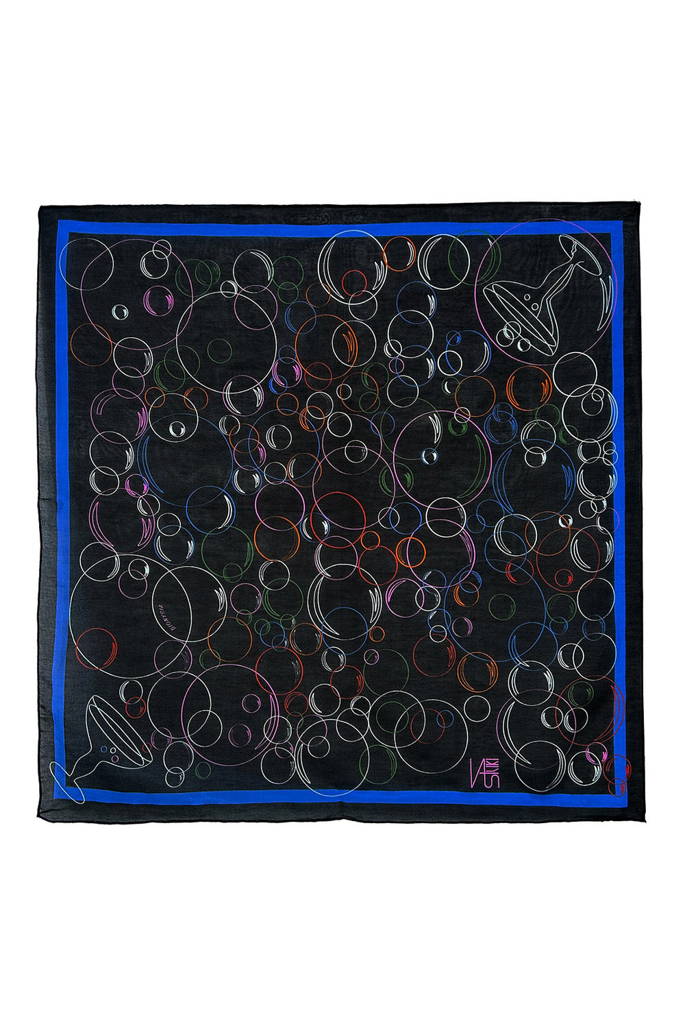 Vasiliki Design On The Rocks Silk Cotton Scarf
