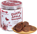 Duck Apple Sausage Bites Dog Treats, High-Protein Chewy Snacks for Dogs, 12.5 oz
