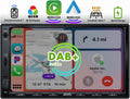 ATOTOEXCEL Autoradio 2 Din mit DAB+ Empfang, Wireless Carplay & Android Auto, 7 Zoll QLED Bildschirm für Auto mit Bluetooth, Schnellladung,