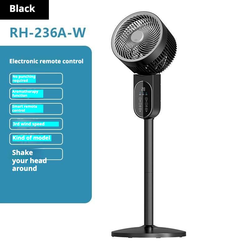 Energy-Saving Oscillating Fan With 360° Airflow & Voice Control - Floor Standing Air Circulator For Home & Office