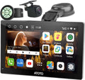 【RevcarX 】ATOTO GPS per Auto con Telecamera Posteriore 1080P, Autoradio Portatile Android 9" HD 1280x720, CarPlay Wireless, Android Auto, 4G LTE,
