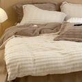 Three-dimensional cloud milk flannel four-piece set