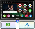 ATOTO A6G2B7PF 7" Double Din Head Unit with Android OS, Wireless CarPlay & Android Auto, QLED Touchscreen, In-Dash GPS Navigation, Dual Bluetooth,