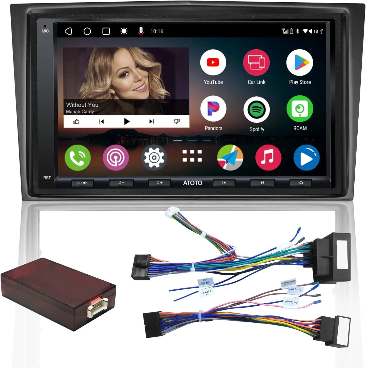 ATOTO A6OP07APF 7" Double Din Car Stereo, Wireless CarPlay & Android Auto, Dual Bluetooth, WiFi/BT/USB Tethering, HD LRV, 2G+32G, Compatible with