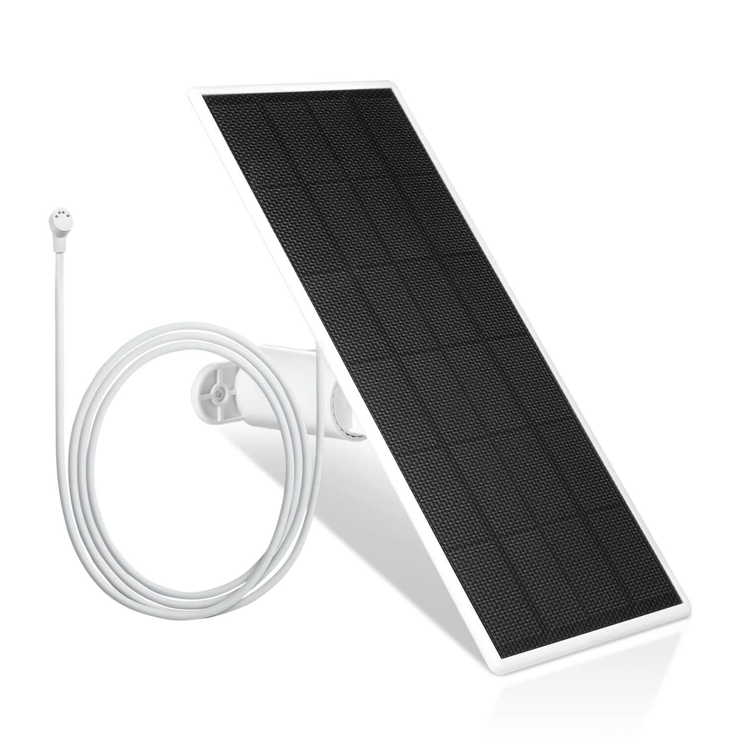 Wasserstein Solar Panel for Google Nest Cam Outdoor or Indoor, Battery | Made for Google | 2.5W Solar Power - 1 Pack