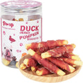 Duck Pumpkin Biscuit Stick Dog Treats, Low-Fat Chewy Snacks for Small Dogs, 12.5 oz
