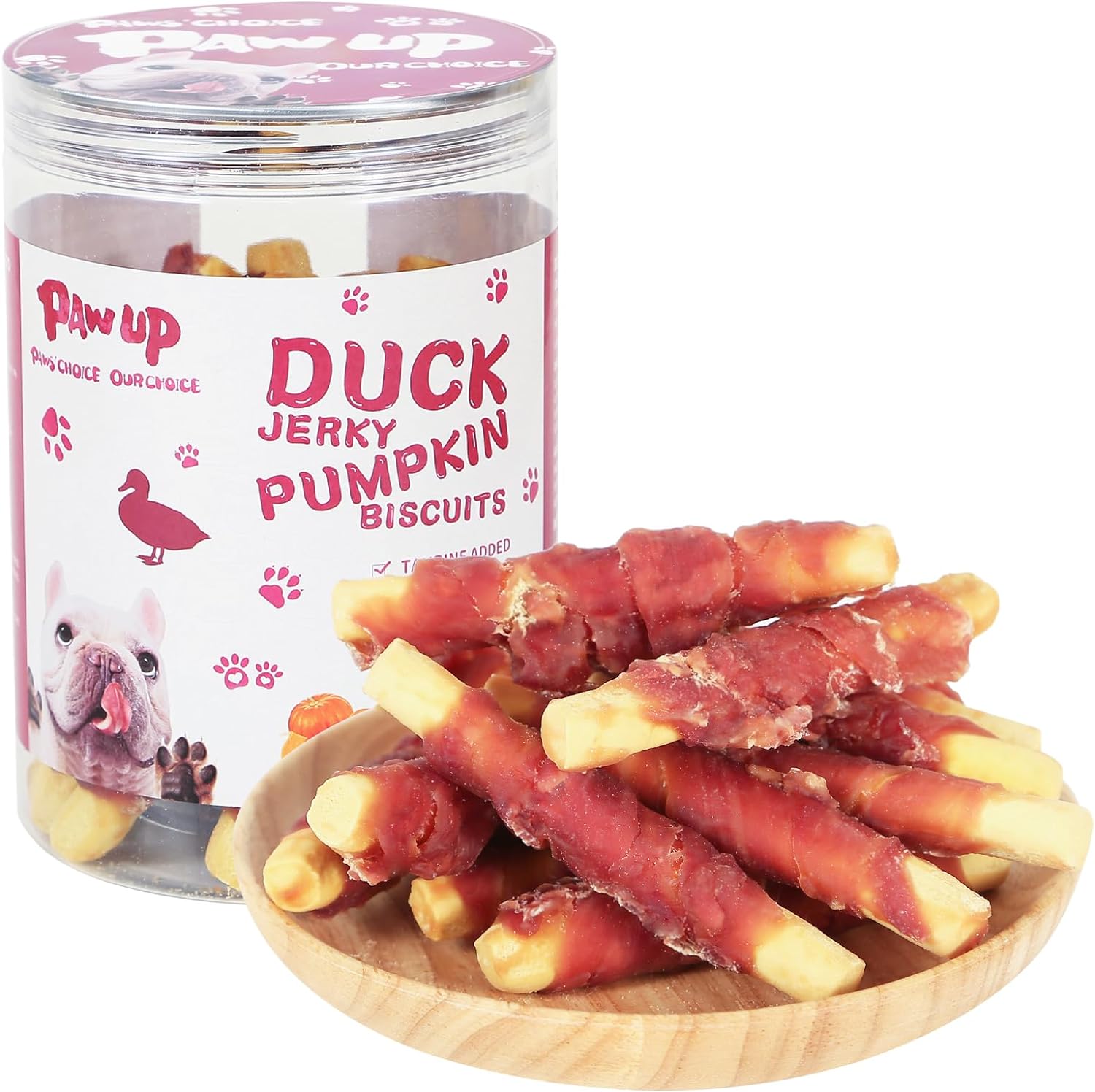 Duck Pumpkin Biscuit Stick Dog Treats, Low-Fat Chewy Snacks for Small Dogs, 12.5 oz