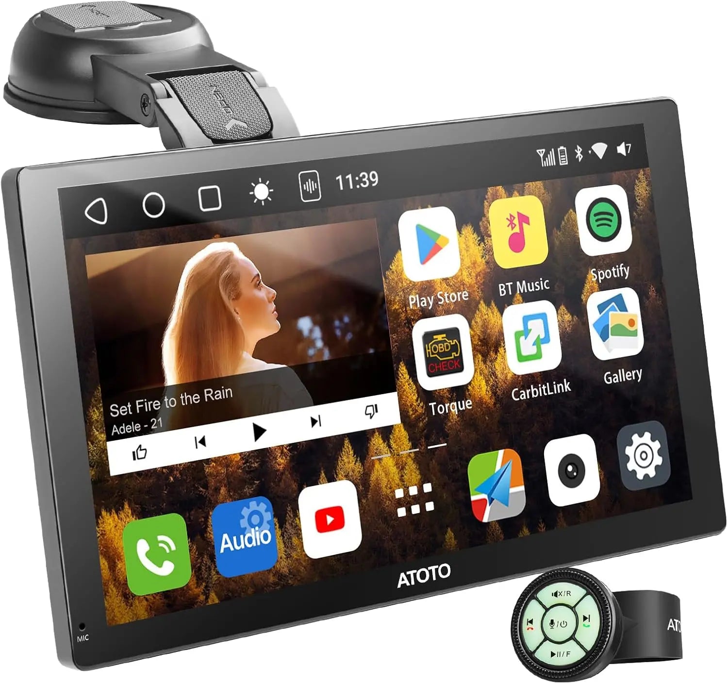 ATOTO 9" GPS Navigation Android Car Stereo, QLED Touchscreen, 4G+32G, Wireless CarPlay and Android Auto, 4G LTE, Dual Bluetooth, Steering Wheel