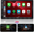 ATOTO F7G2A7WE Autoradio 2 DIN 7" – Schermo Tattile, Bluetooth, Mirror Link, Vista Posteriore in Diretta, CarPlay e Android Auto Wireless, Ricarica