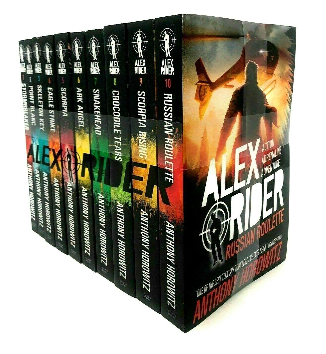 Alex Rider:The 10-Book Collection Set ( Action & Adventure ) Paperback (Russian Roulette)