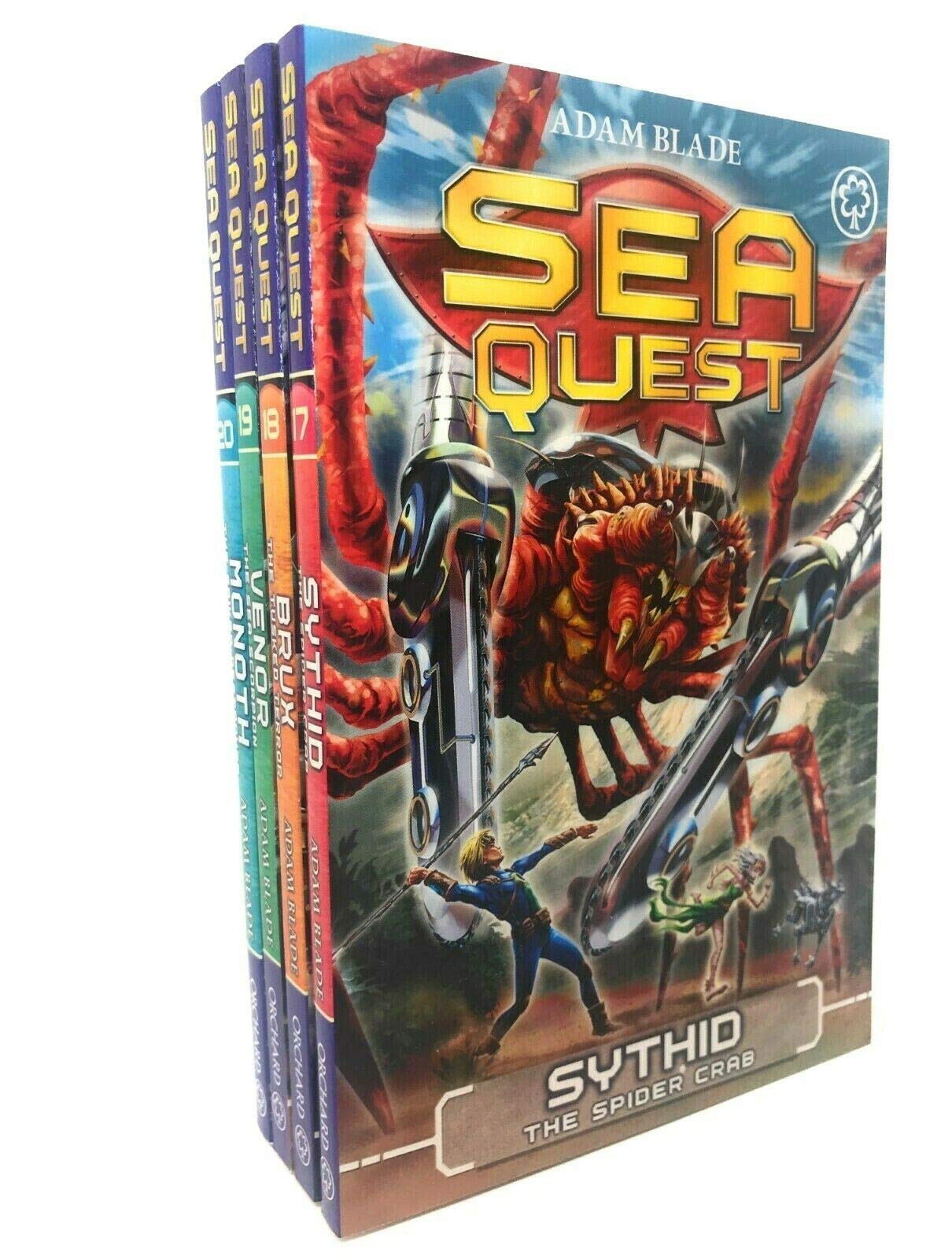 Sea Quest Series 5 Collection 4 Books Set Adam Blade ( Sythid, Brux, Venor, Monoth )