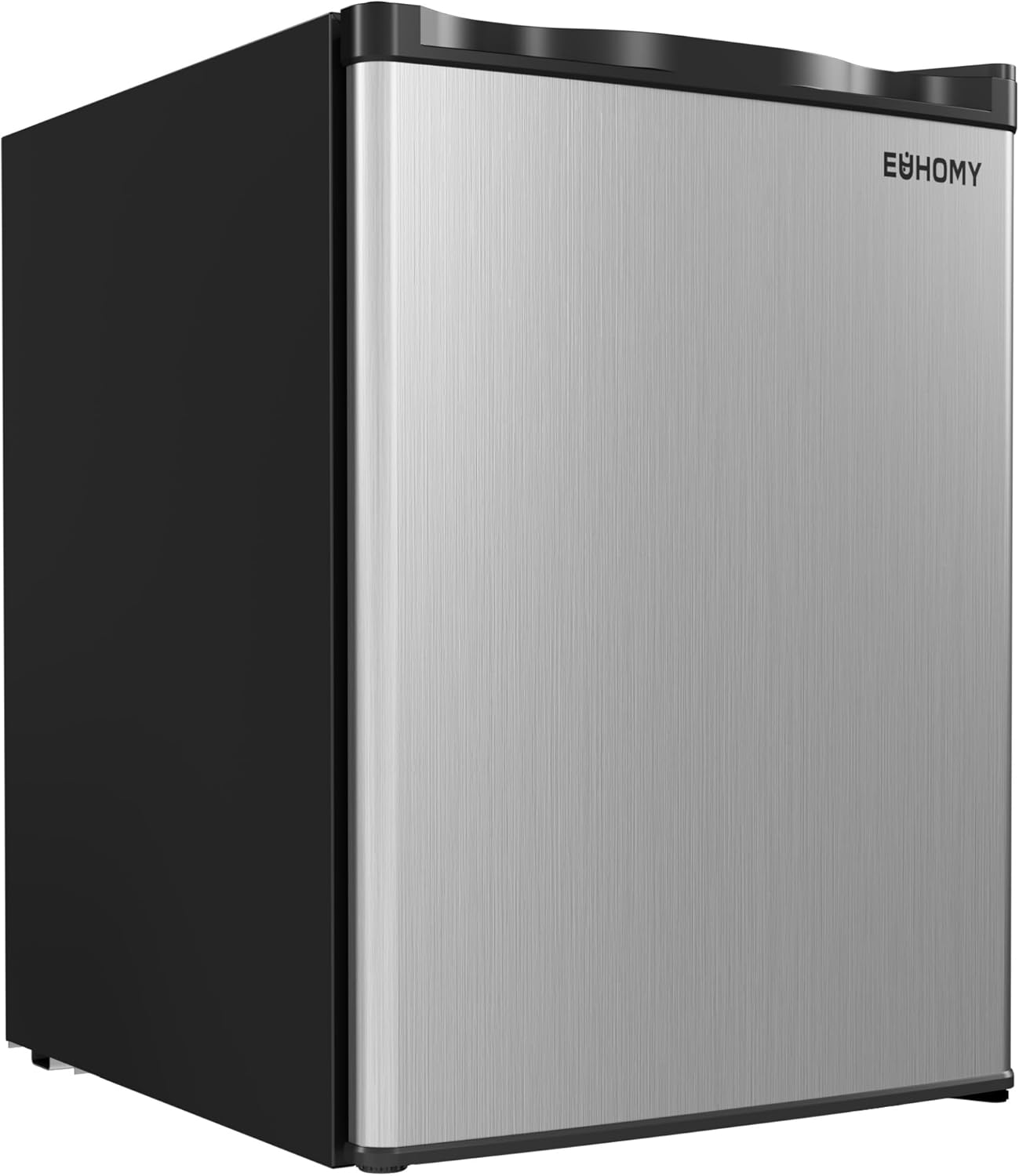 EUHOMY 1.1 Cubic Feet Mini Freezer, Countertop, Single Door Compact Upright Freezer with Reversible Door, Removable Shelves, Small - 3.0cuft / Silver
