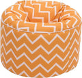 Indoor Round Bean Bag Chair Kids Playing Beanbag Seat Printed Pouffes - Zigzag