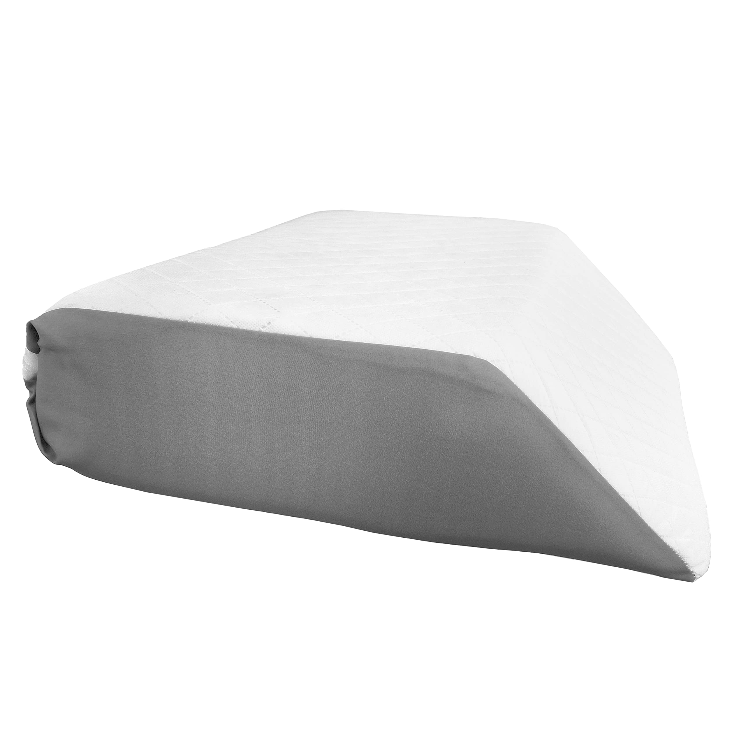 Memory Foam Leg Elevation Wedge Pillow for Legs and Sleeping (Grey)