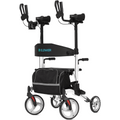 HFK-9240 Dual-Brake Upright walker 10" wheels - Sliver
