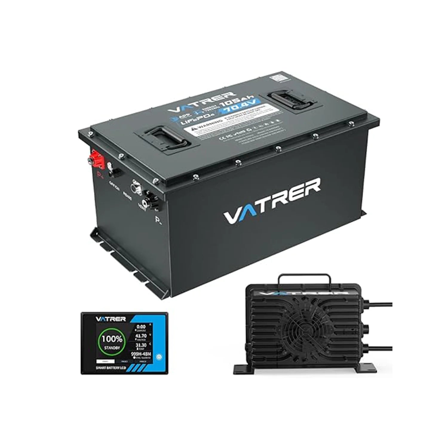 【Pre-Order】Vatrer 72V 105Ah Lithium Golf Cart Battery Conversion Kit 200A BMS - 1 PACK