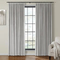 Velmor Velvet Drapes Pleated - Silver Grey MJ11-73