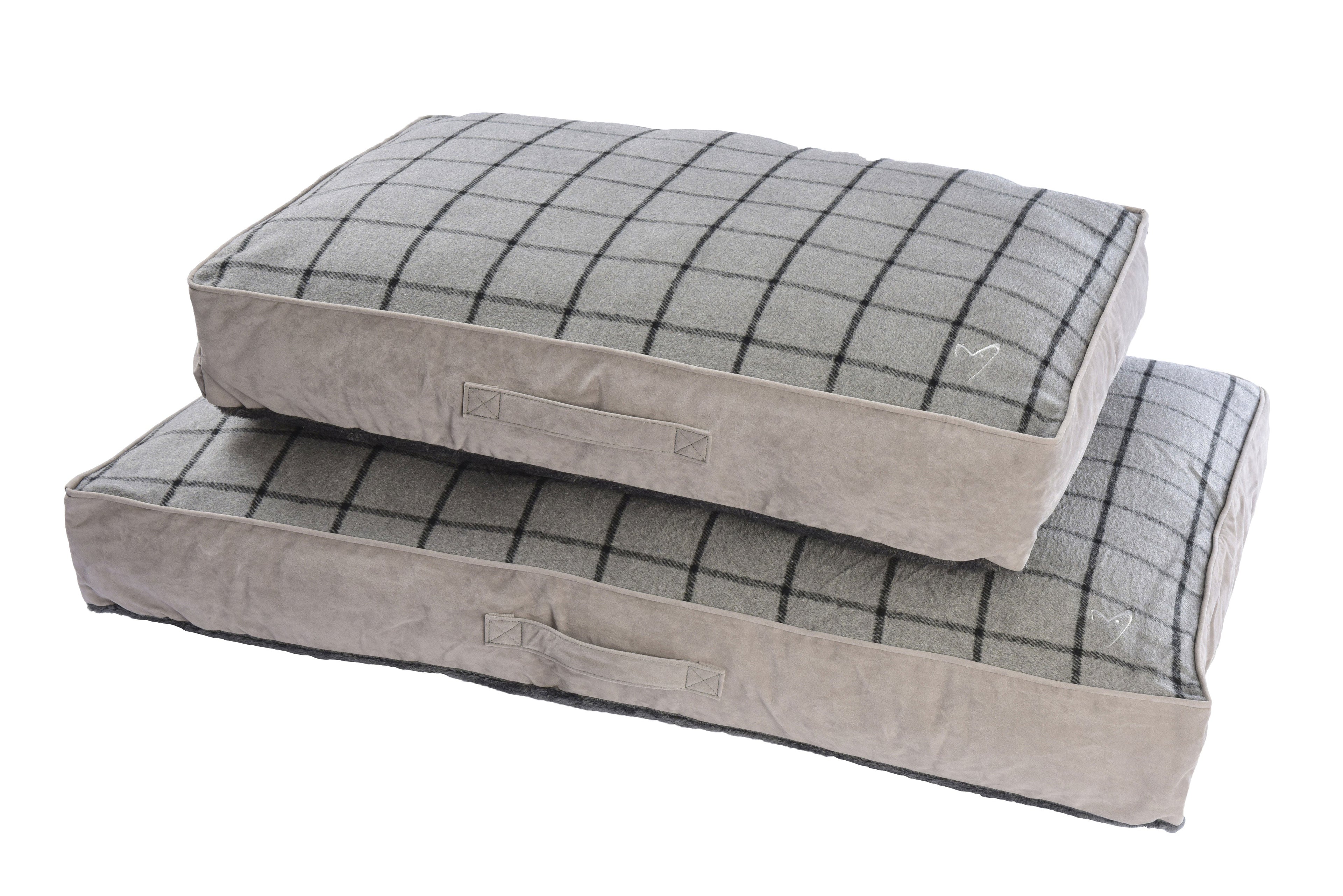 Camden Sleeper Large (71x107x13cm) Grey Check - Default Title