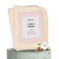 2 Pack Natural Cotton Flannel (Reusable)