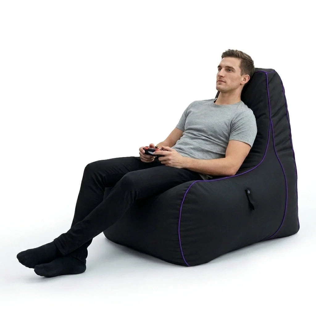 Game Over Gaming Bean Bag Chair for Adult Water Resistant Indoor Gamer Beanbag Chair - Dragon Skin