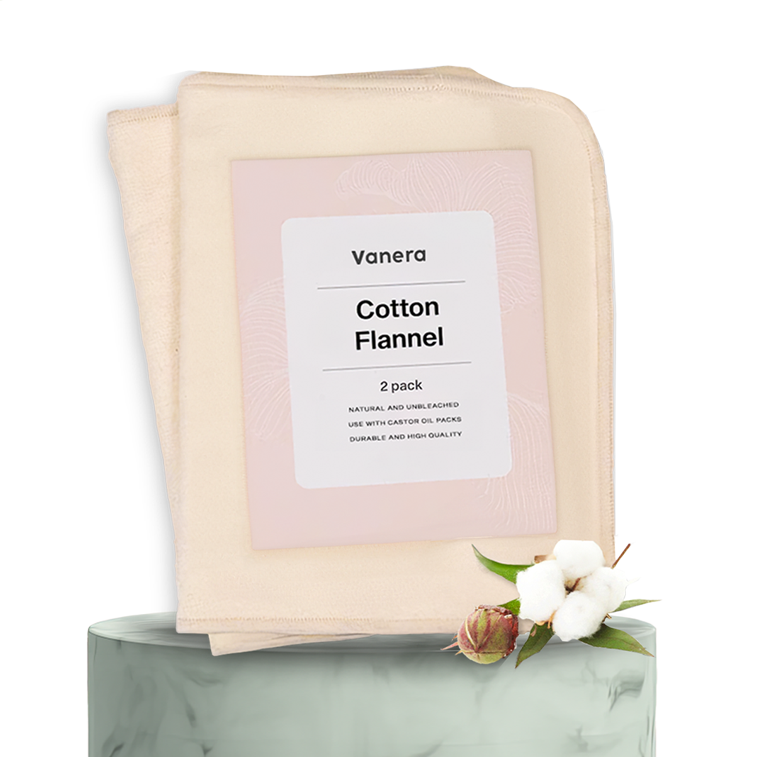 2 Pack Natural Cotton Flannel (Reusable)
